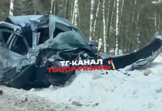 На трассе в Рязанской области столкнулись легковушка и фура